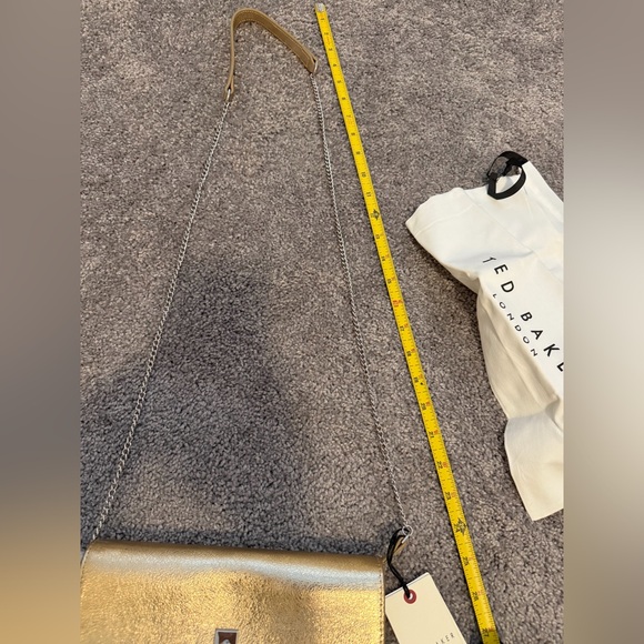 Ted Baker London Cyra metallic leather crossbody bag NWT - Picture 13 of 14